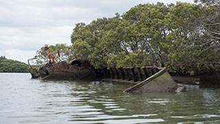 wreck of SS Heroic, looking forward