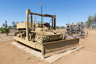 Converted Tank Bulldozer at Ilfracombe Machinery Museum