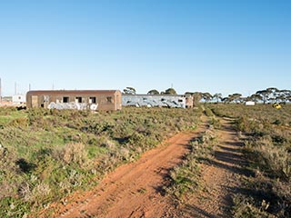 abandoned railway carriages, Port Pirie, South Australia