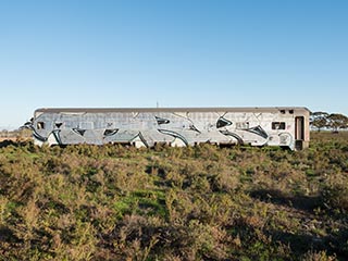 abandoned railway carriage, Port Pirie, South Australia