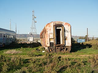 abandoned railway carriage, Port Pirie, South Australia