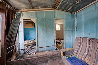 Interior of abandoned house