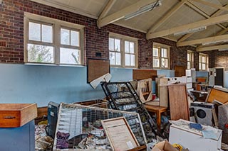 Room full of junk at St. John's Orphanage