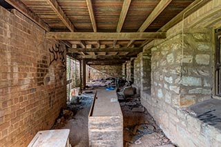 Under front veranda of St. John's Orphanage