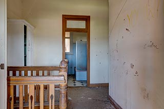 Upstairs corridor in St. John's Orphanage