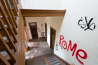 Central staircase in St. John's Orphanage