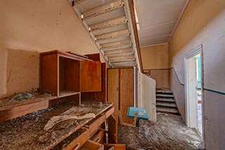 Downstairs corridor in St. John's Orphanage