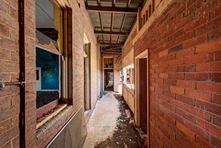 Downstairs corridor in St. John's Orphanage