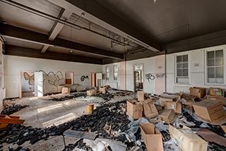 Dining room of St. John's Orphanage