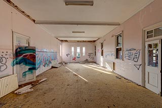 Upstairs room in St. John's Orphanage