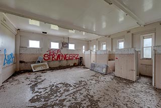 Filthy bathroom in St. John's Orphanage