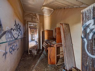 Downstairs corridor in St. John's Orphanage