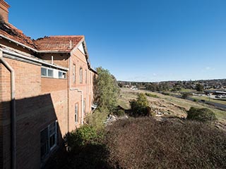 View from window of St. John's Orphanage