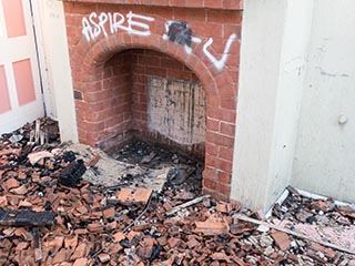 Fireplace in St. John's Orphanage