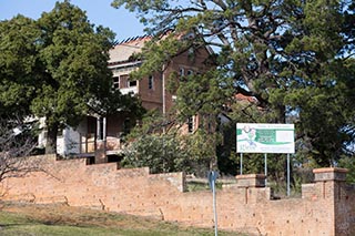 Fire damaged ruins of St. John's Orphanage