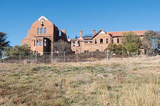 Fire damaged ruins of St. John's Orphanage