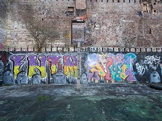 Graffiti in Abandoned Tooth & Co Maltings, Mittagong