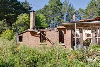 Burnt Out House in Mittagong, Australia