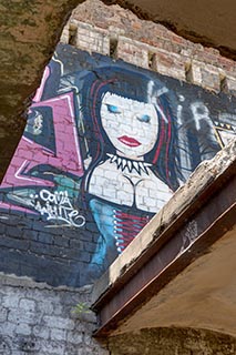 Graffiti in Abandoned Tooth & Co Maltings, Mittagong