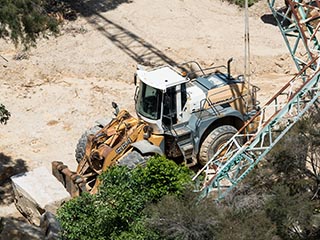 Bulldozer at Wondabyne Quarry