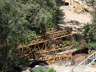 Remains of Crane at Wondabyne Quarry