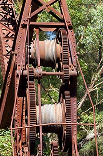 Abandoned steam crane at Wondabyne Quarry