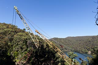 Disused cranes at Wondabyne Quarry