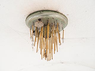 Ceiling light in Convair 240 cabin