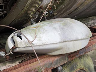 Convair 240 airliner in a junkyard in Mie Prefecture, Japan