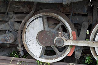 Wheel of LDK 56 steam locomotive