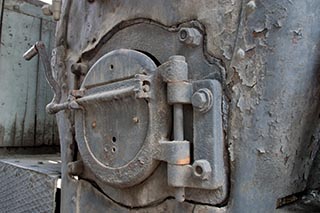 Furnace of LDK 56 steam locomotive