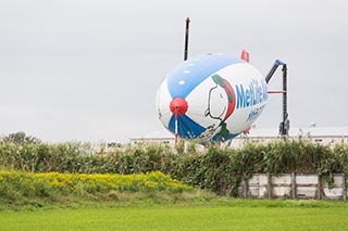 Snoopy blimp, Saitama Prefecture, Japan