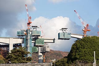 Motorway construction, Wakayama Prefecture, Japan