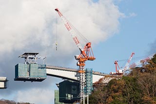 Motorway construction, Wakayama Prefecture, Japan