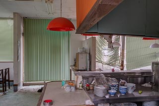 Abandoned Delicious Foods Ramen Shop Interior