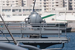 Searchlight on Battleship Mikasa