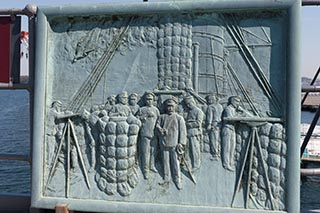 Embossing of Mikasa's Bridge at Battle of Tsushima