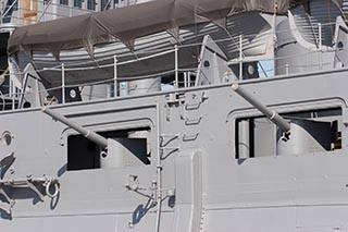 Anti-torpedo boat Guns on Battleship Mikasa