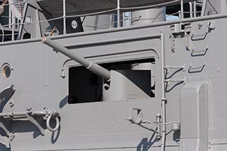 Anti-torpedo boat gun on Battleship Mikasa