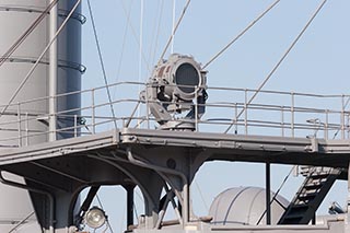 Searchlight on Battleship Mikasa