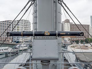 Range finder on Battleship Mikasa