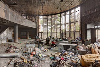 Burnt Out Wedding Venue Lobby