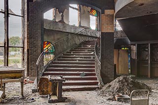 Burnt Out Wedding Venue Lobby Stairs