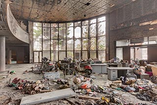 Burnt Out Wedding Venue Lobby