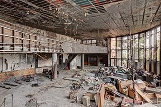 Burnt Out Wedding Venue Lobby