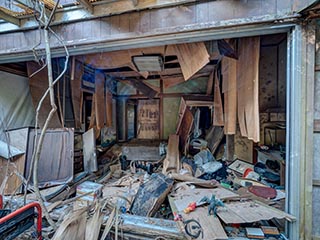 Collapsing house, Kanagawa Prefecture, Japan