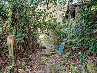 Laneway in abandoned neighbourhood