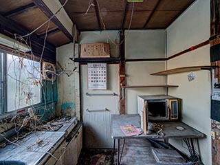 Abandoned kitchen, Kanagawa Prefecture, Japan