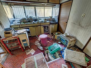 Abandoned kitchen, Kanagawa Prefecture, Japan