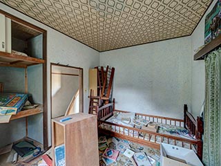 Abandoned bedroom, Kanagawa Prefecture, Japan